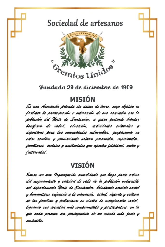 Misión y Visión de la Sociedad